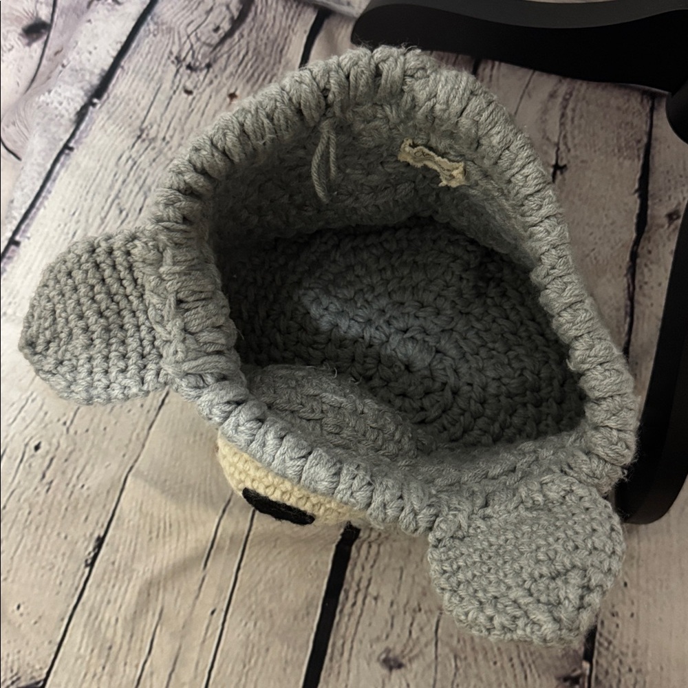 Claraloo Gray Bear-Themed Kids Accessory Basket - Picture 3 of 10